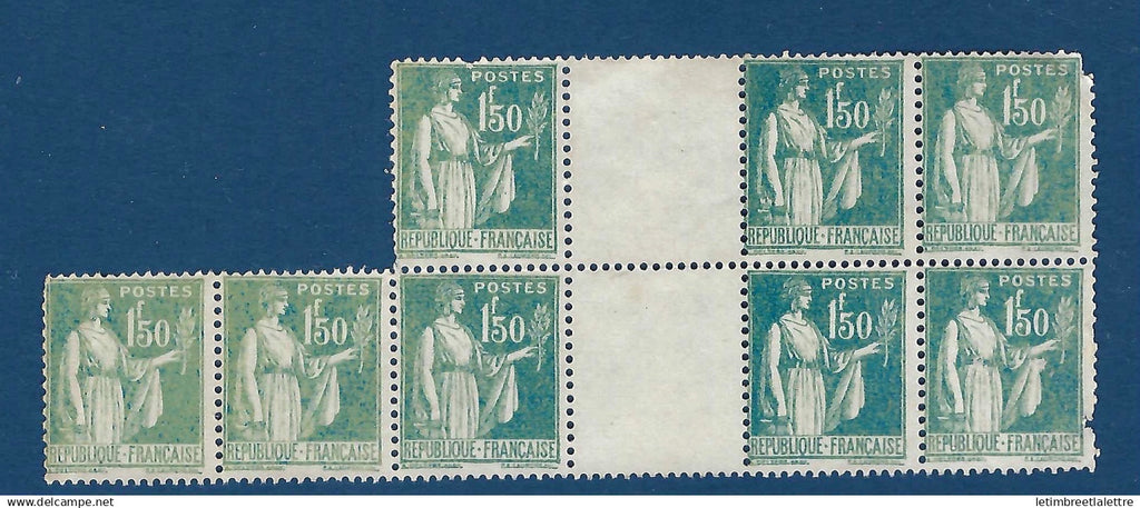 France - Variété Curiosité - YT n° 288 - Neuf sans gomme - Vert au lieu de bleu