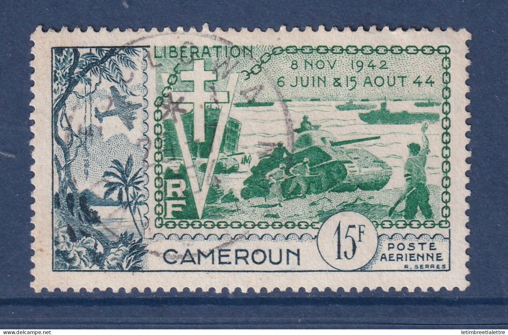 Cameroun - Poste Aérienne YT PA n° 44 - oblitéré - 1954
