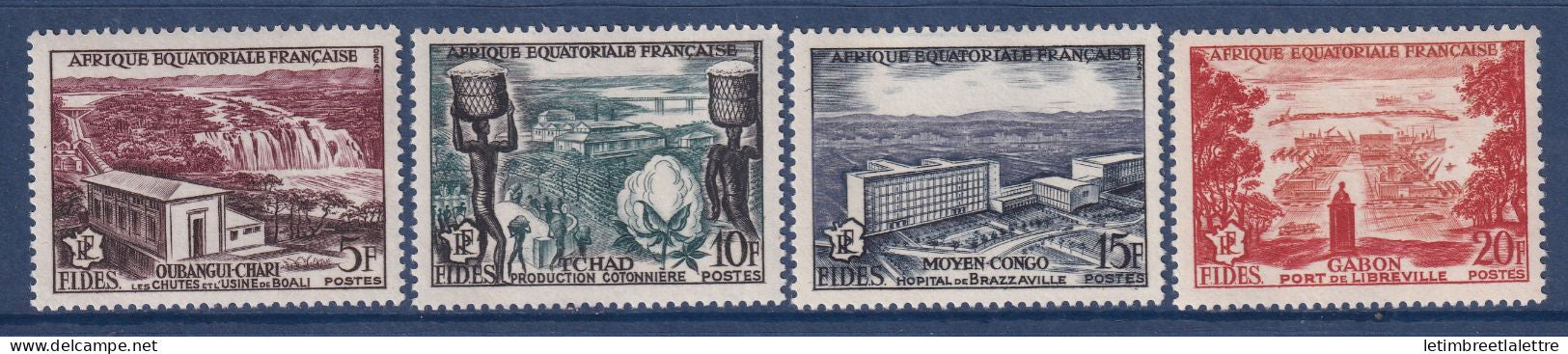 AEF - YT n° 232 à 235 ** - Neuf sans charnière - 1956
