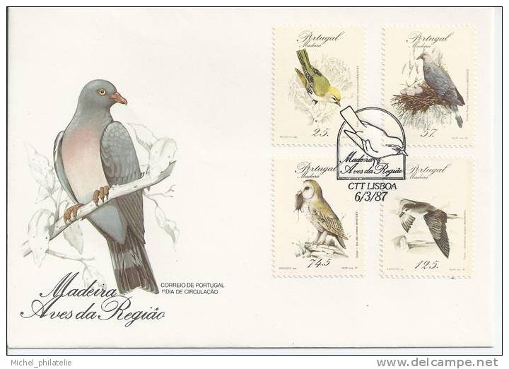 Carte maximum, Oiseaux