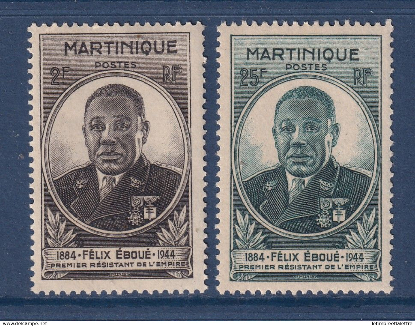 Martinique - YT n° 218 et 219 ** - Neuf sans charnière - 1945