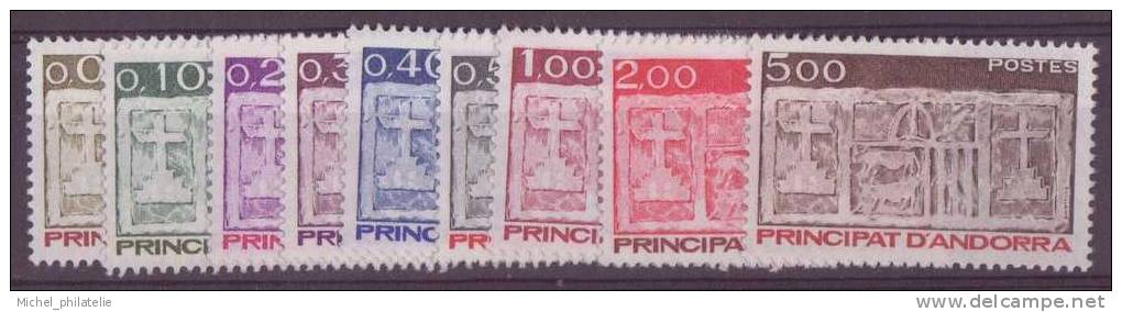ANDORRE N° 316/24** NEUF SANS CHARNIERE    ECU PRIMITIF DES VALLEES