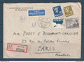 Norvège - lettre de l'ambassade en recommandé pour Paris en 1948 par avion