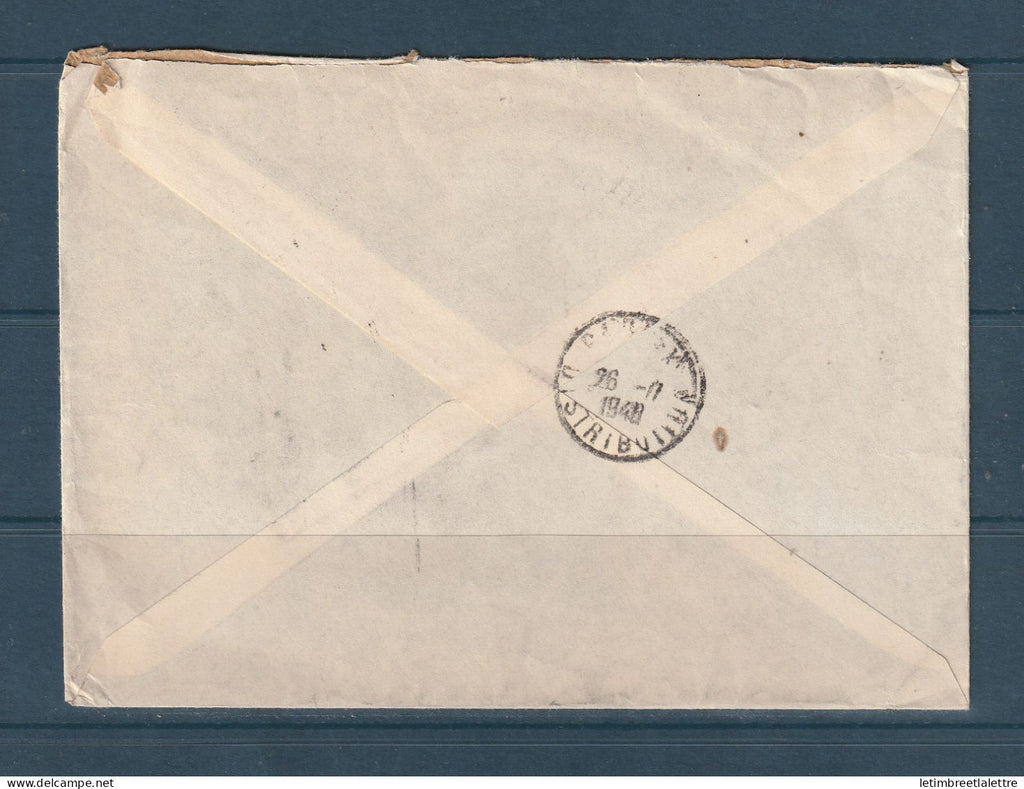 Norvège - lettre de l'ambassade en recommandé pour Paris en 1948 par avion