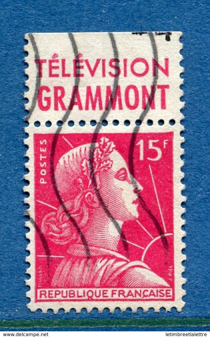 France - Marianne de Muller - N° 1011 - Oblitéré - Publicité Grammont