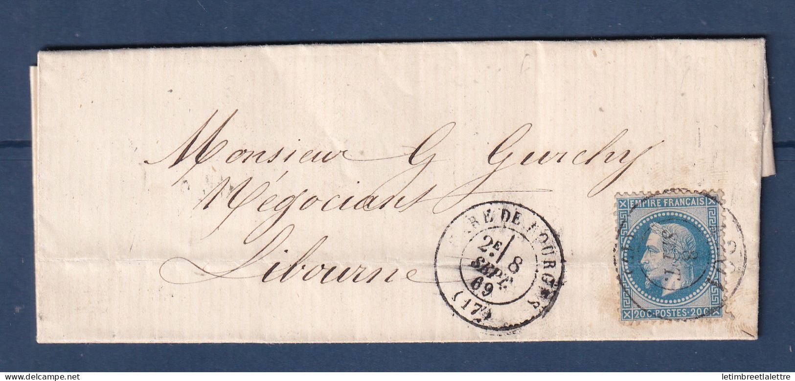 France - bureau de passe 4201 - Cher - 1869