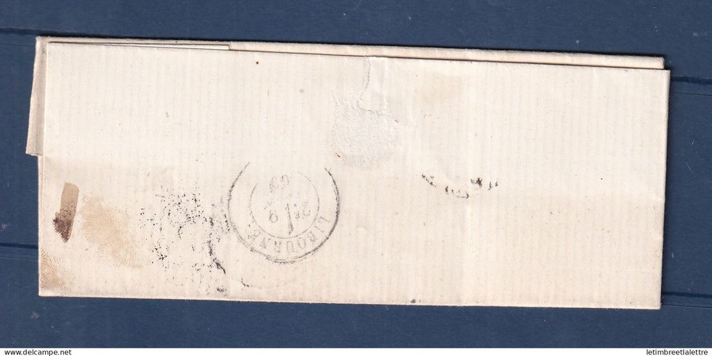 France - bureau de passe 4201 - Cher - 1869