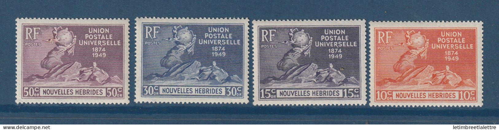 Nouvelles Hébrides - YT n° 136 à 139 ** - Neuf sans charnière - 1949 à 1950