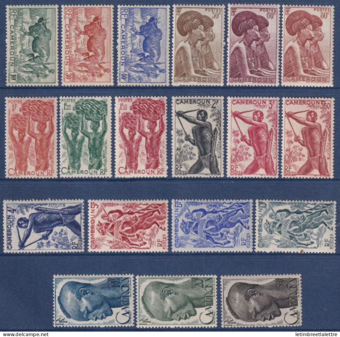 Cameroun - YT n° 276 à 294 ** - Neuf sans charnière - 1946