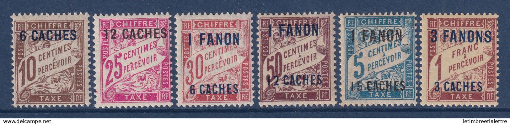 Inde - Taxe - YT n° 1 à 7 ** - Neuf sans charnière - Sauf n° 3 - 1923