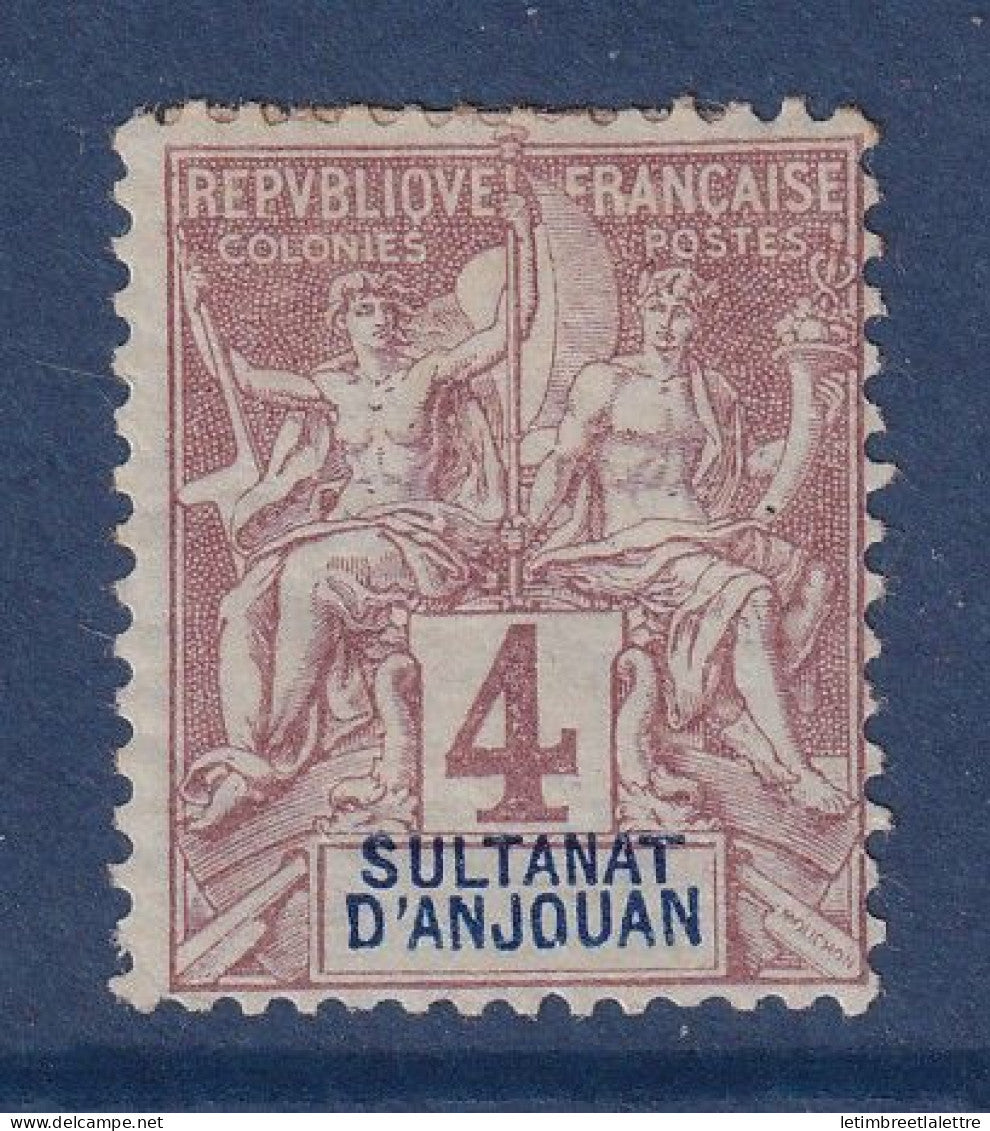 Anjouan - YT n° 3 * - Neuf avec charnière - type Groupe - 1892