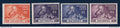 Nouvelles Hébrides - YT n° 140 à 143 * - Neuf avec charnière - 1949 à 1950