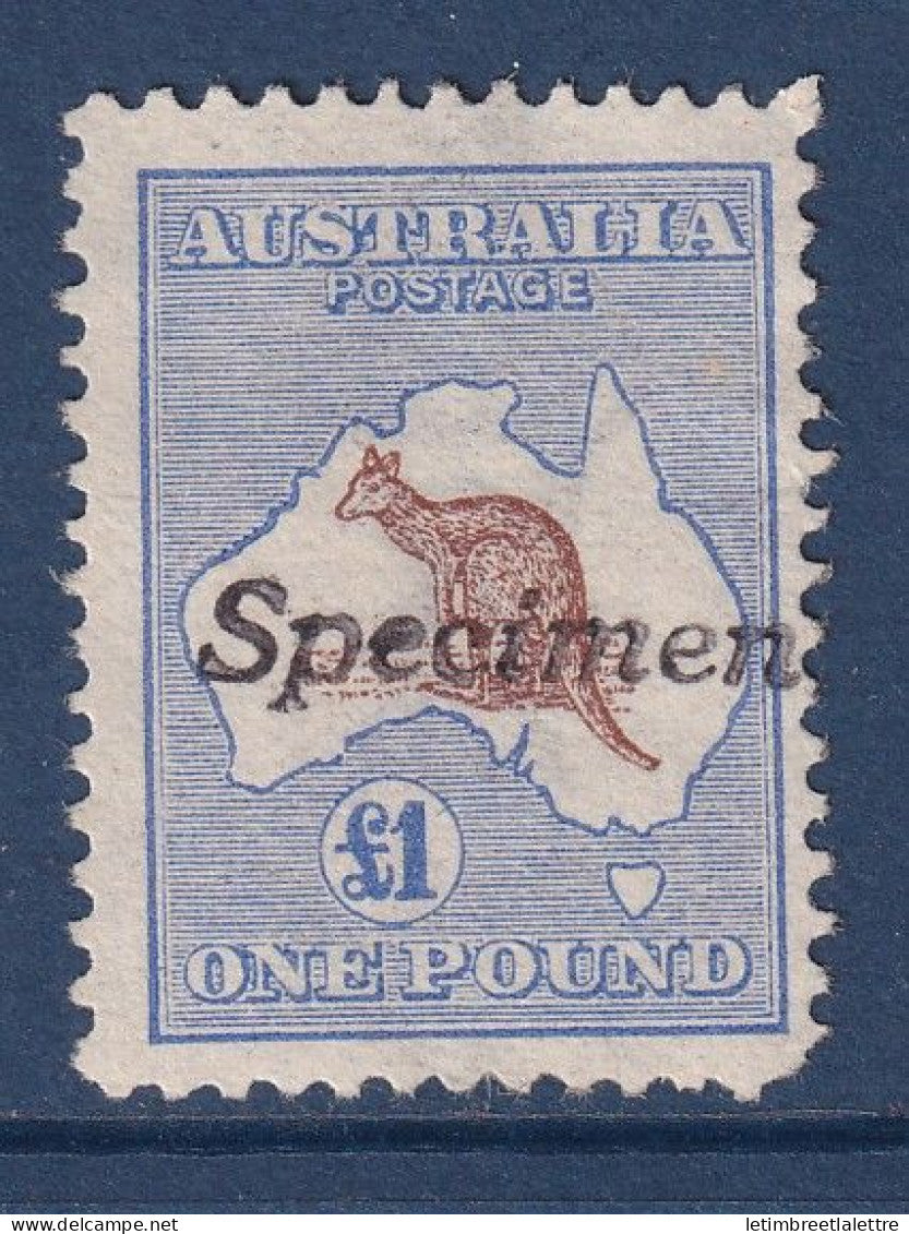 Australie - YT N° 14 * - Neuf avec charnière - Spécimen - gomme coulée - 1913