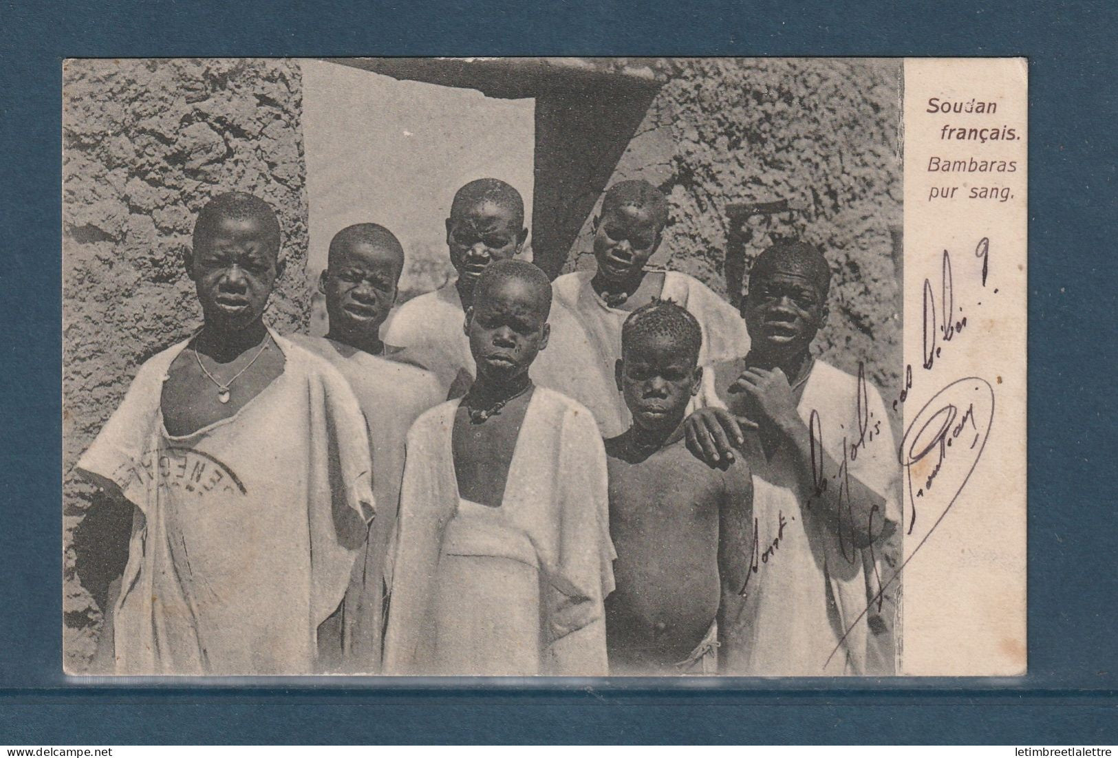 Soudan - Carte postale - CPA - Bambaras pur sang - 1908