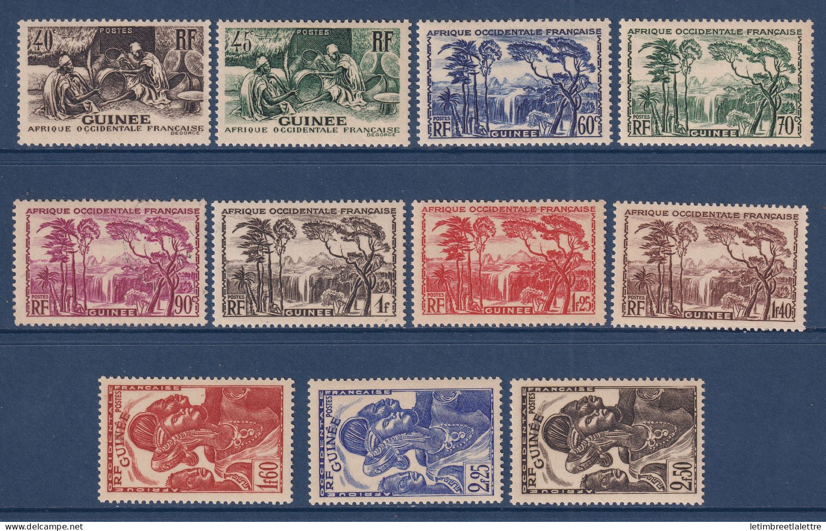 Guinée - YT n° 158 à 168 ** - Neuf sans charnière - 1939 1940