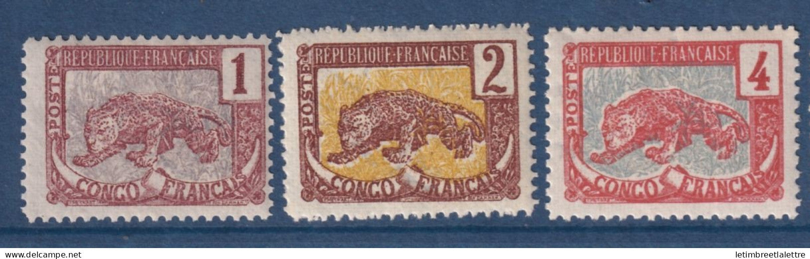 Congo - YT n° 27 à 29 ** - Neuf sans charnière - 1900 1904