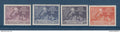 Nouvelles Hébrides - YT n° 136 à 139 * - Neuf avec charnière - 1949 à 1950