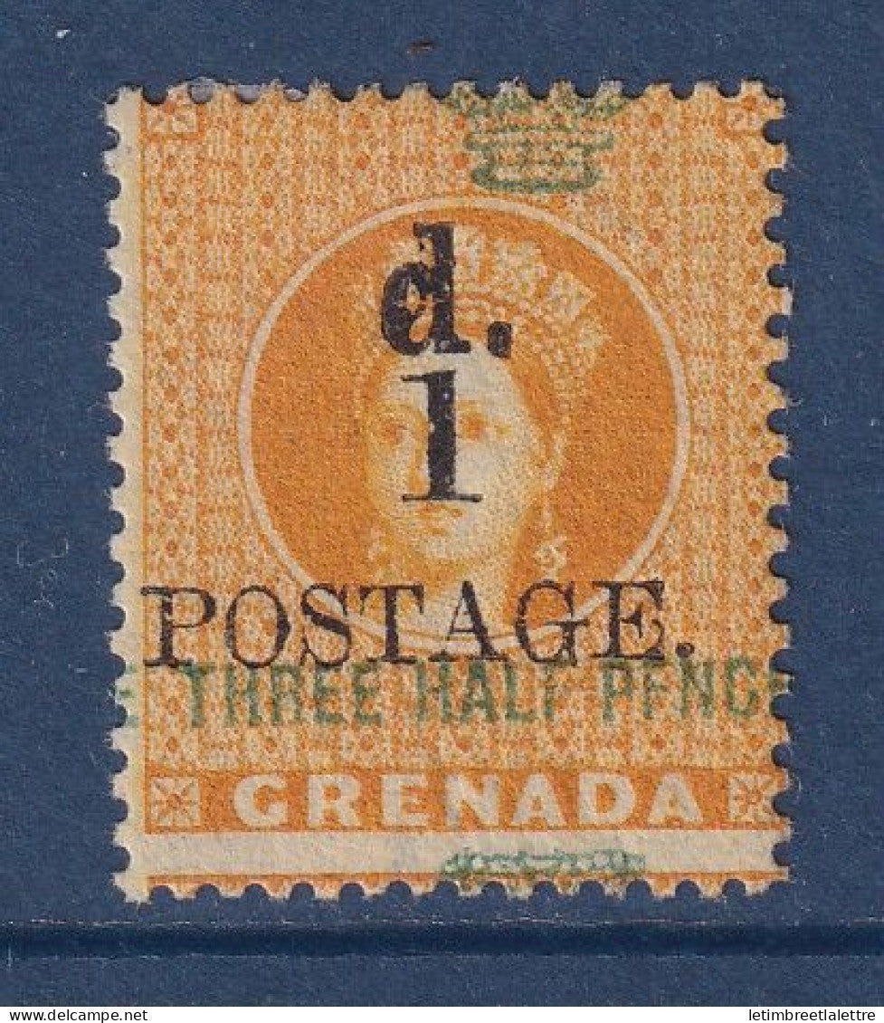 Grenade - YT N° 20 - SG n° 37 - Erreur Pfnce au lieu de Pence - Neuf avec charnière - 1886