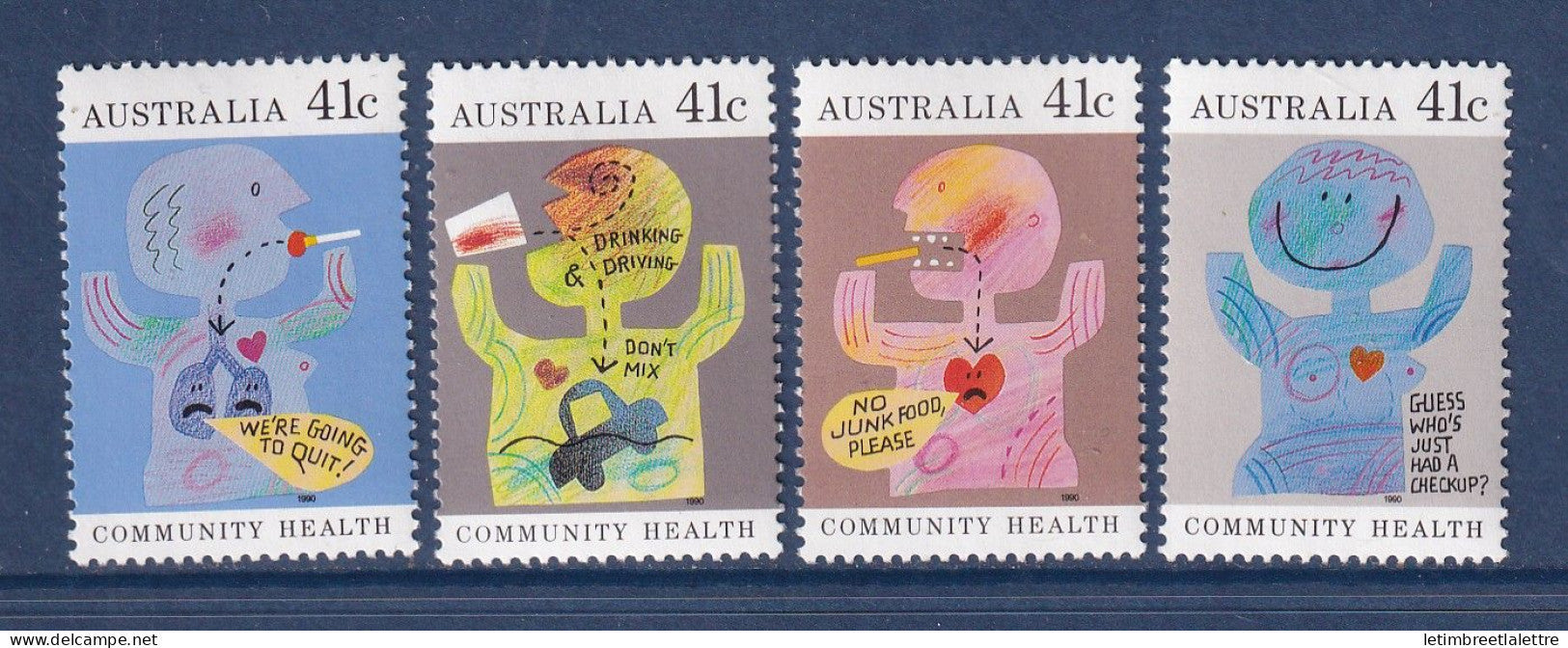 Australie - YT n° 1151 à 1154 ** - Neuf sans charnière - Santé et prévention - 1990