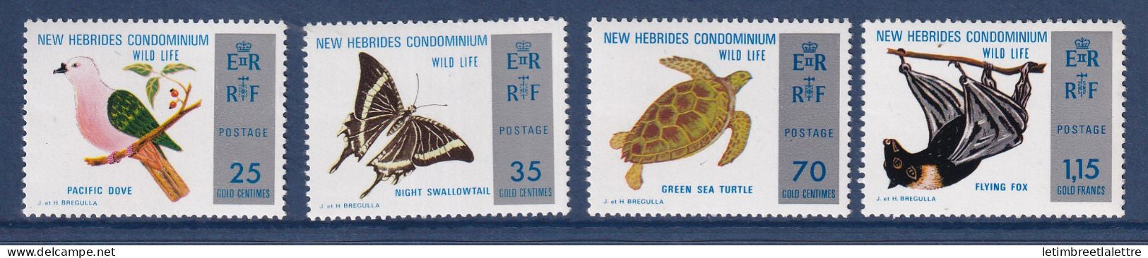 Nouvelles Hébrides - YT n° 382 à 385 ** - Neuf sans charnière - 1974