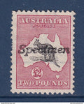 Australie - YT N° 15 * - Neuf avec charnière - Spécimen - gomme coulée - Bon centrage - 1913