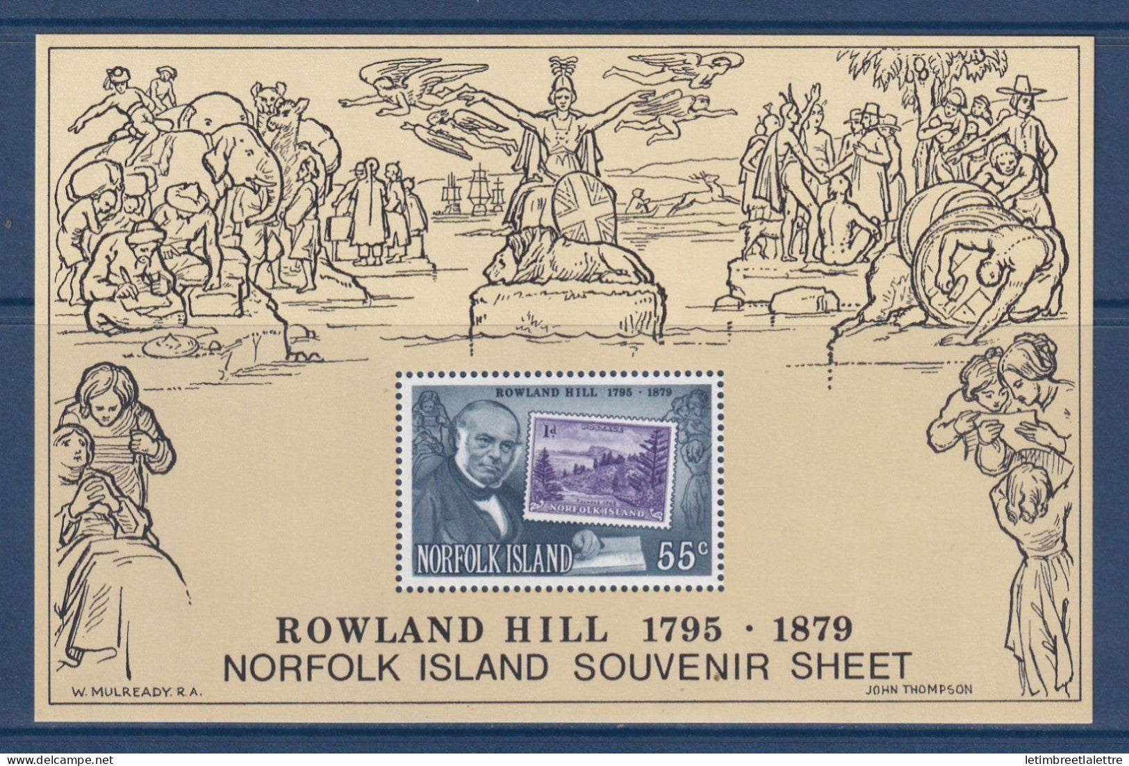 Norfolk - Bloc - YT n° 2 ** - Neuf sans charnière - Rowland Hill - 1979