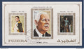 Fujeira - bloc - Oblitéré - De Gaulle - Napoléon - Jeanne d'Arc - 1972