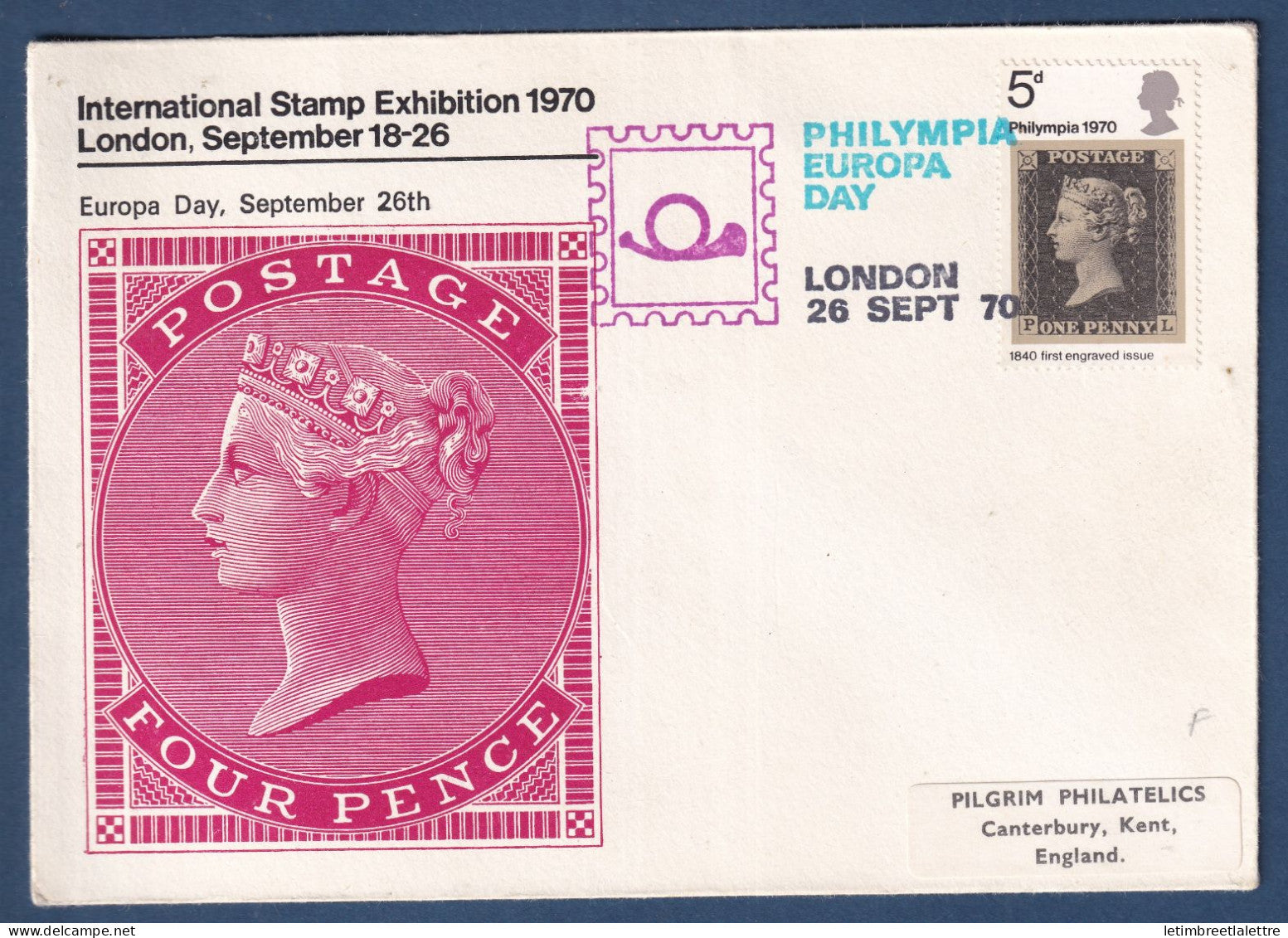 Grande Bretagne - Philympia Europa Day - International stamp exhibition - Londres 1970
