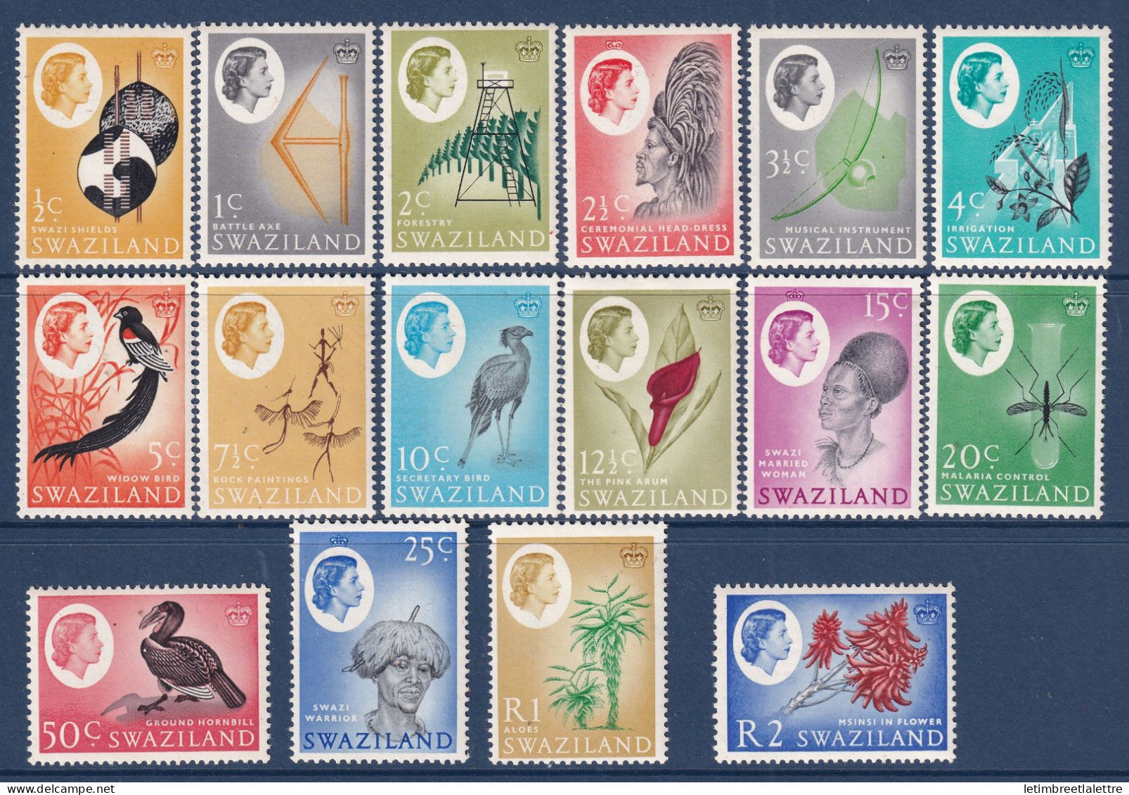Swaziland - YT n° 91 à 106 ** - Neuf sans charnière - 1962