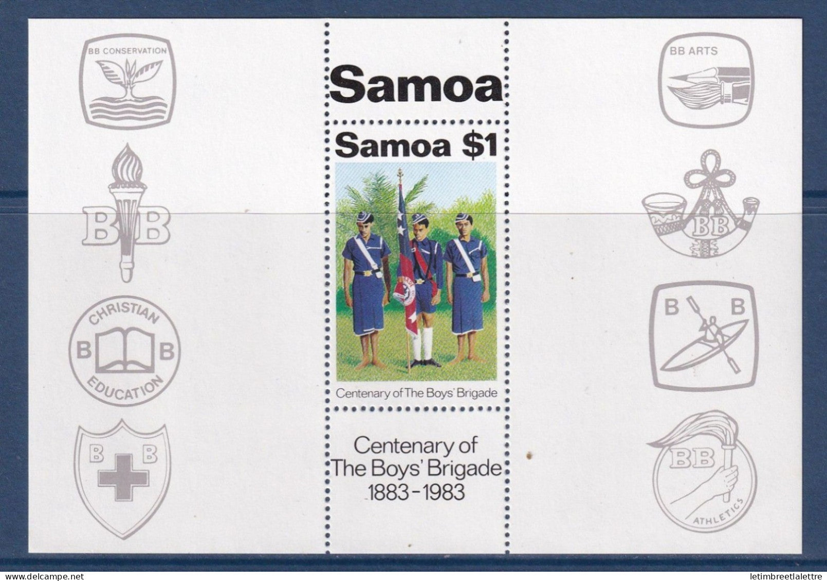 Samoa - Bloc - YT n° 31 ** - Neuf sans charnière - Centenaire de la Boys' Brigade - 1983