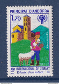 Andorre - N° 279 ** - Neuf sans charnière - Enfant avec mouton et église - 1979
