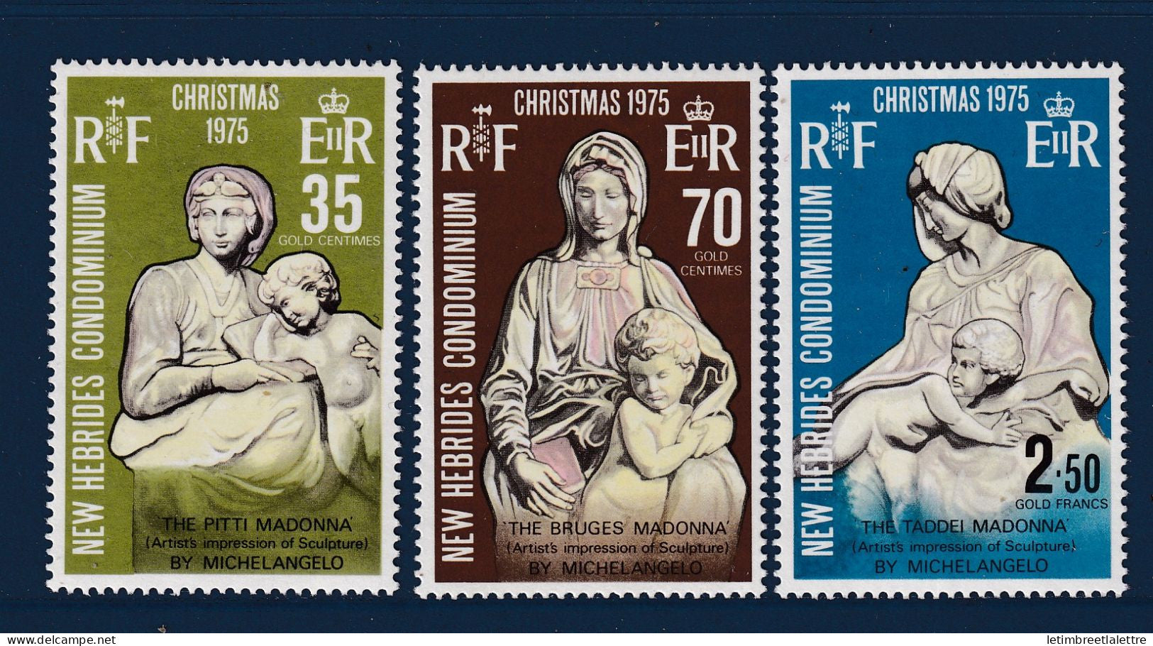 Nouvelles Hébrides - YT n° 421 à 423 **  - neuf sans charnière - 1975