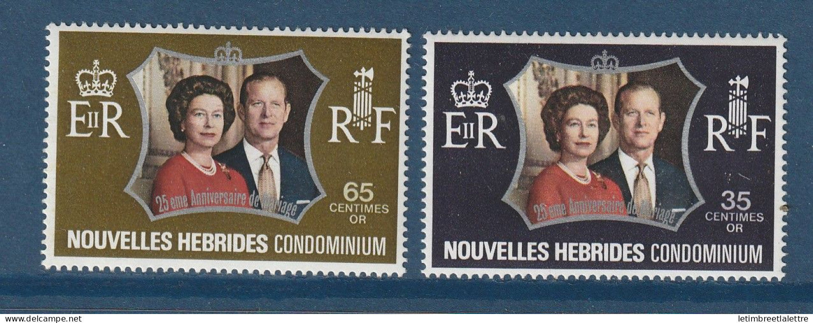 Nouvelles Hébrides - YT n° 354 et 355 **  - Neuf sans charnière - 1972