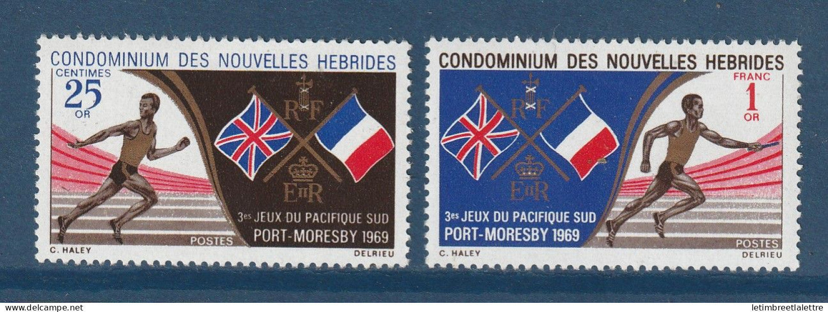 Nouvelles Hébrides - YT n° 282 et 283 ** - Neuf sans charnière - 1969