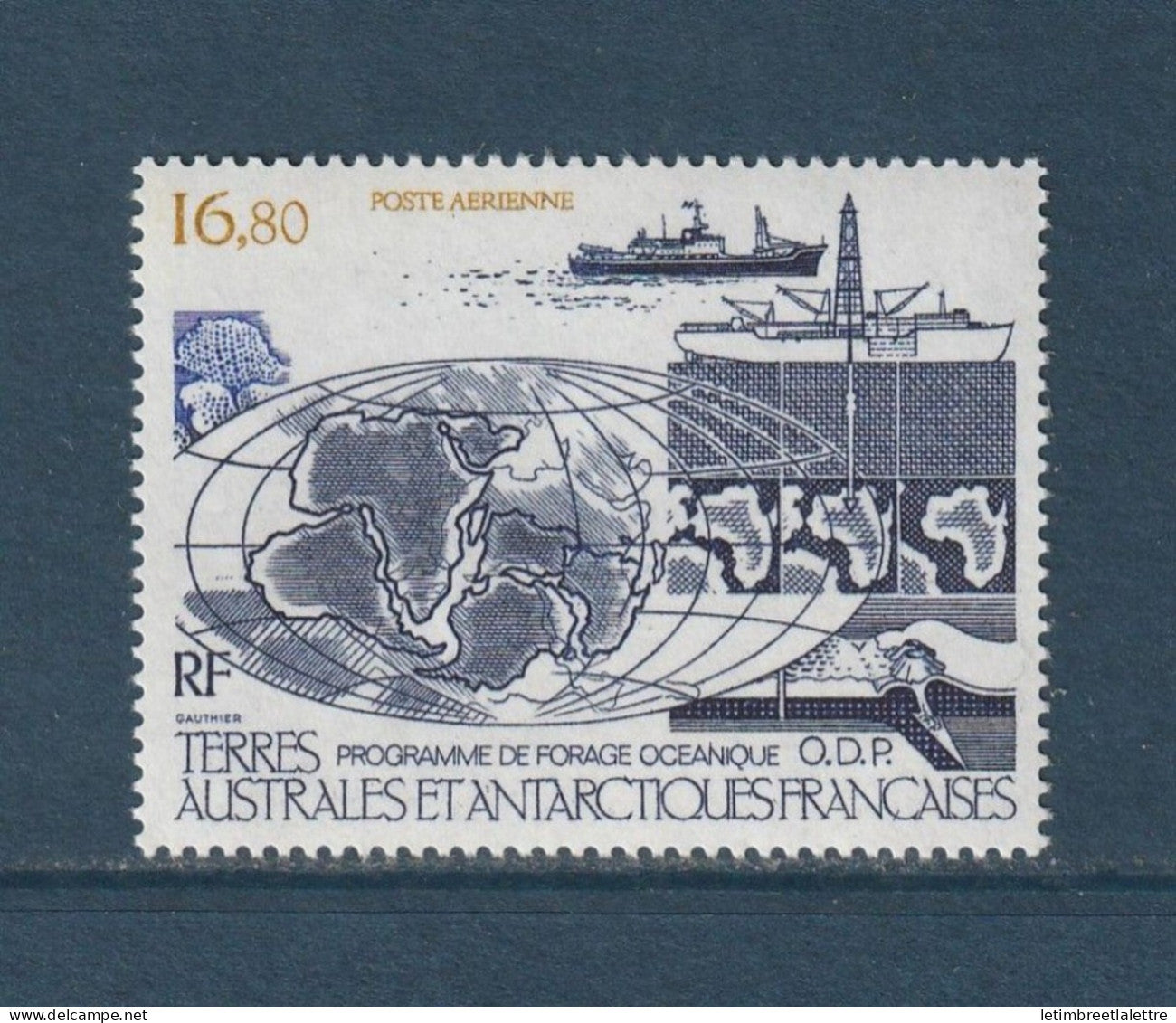 TAAF - YT PA n° 98 ** - Neuf sans charnière - Programme de forage océanique ODP - 1987