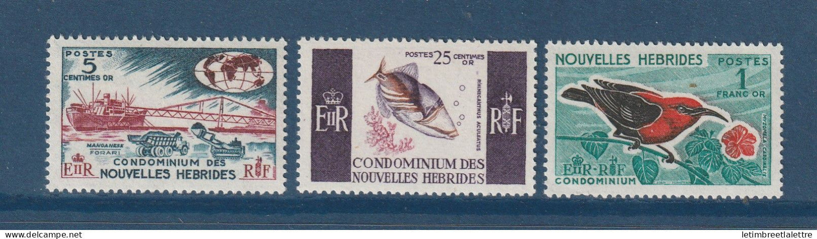 Nouvelles Hébrides - YT n° 239 à 241 ** - Neuf sans charnière - 1966