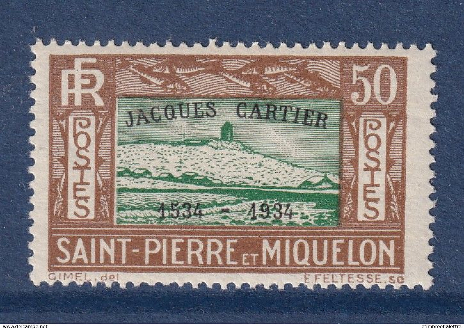 Saint-Pierre-et-Miquelon - YT n° 159 A ** - Neuf sans charnière - Jacques Cartier - 1934