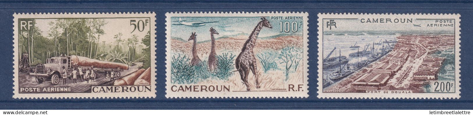 Cameroun - Poste Aérienne YT PA n° 46 à 48 ** - neuf sans charnière - 1955
