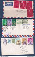 Myanmar - Birmanie - Enveloppes pour les USA - 3 tarifs différents - Par avion