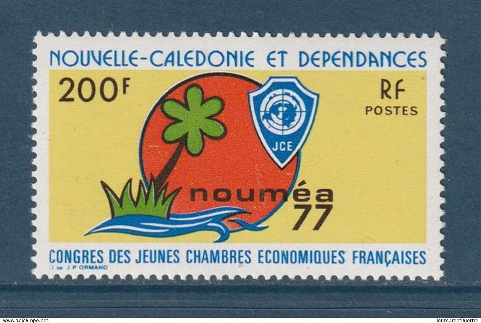 Nouvelle Calédonie - YT n° 413 ** - Neuf sans charnière - Congrès des jeunes chambres économiques françaises - 1977