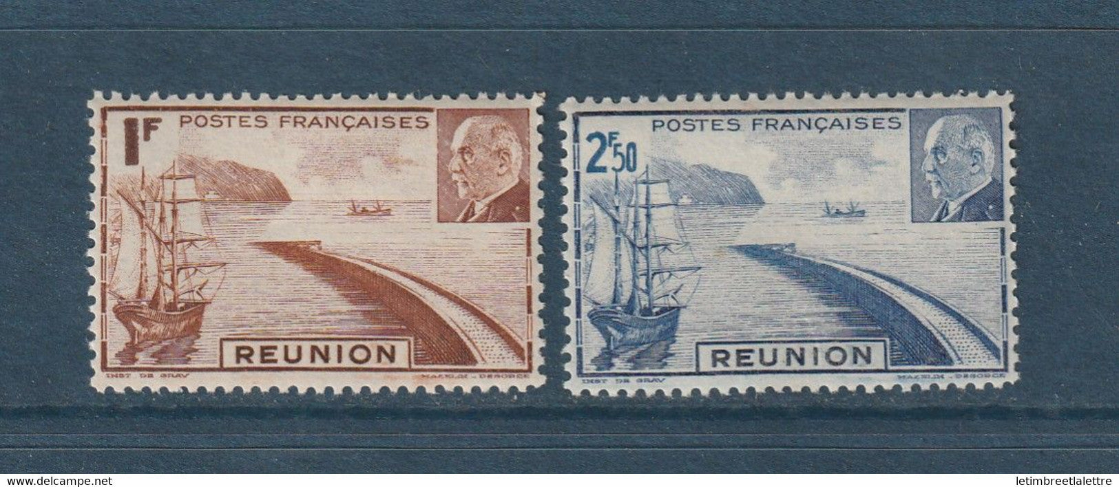 Réunion - YT n° 178 à 179 ** - Neuf sans charnière - 1941
