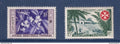 AEF - YT n° 236 et 237 ** - Neuf sans charnière - Café et lutte contre la lèpre - 1956 à 1957