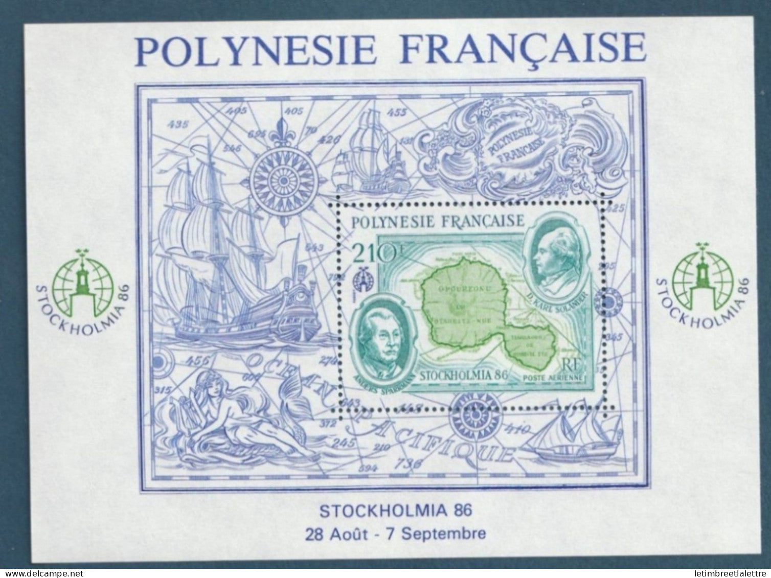 Polynésie française - Bloc YT n° 12 ** - Neuf sans charnière - Stockholmia 86 - 1986