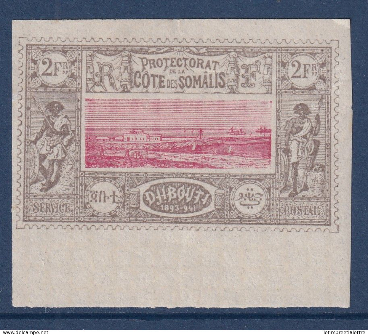 Côte des Somalis - YT n° 18 * - Neuf avec charnière - Vue de Djibouti - 1894 à 1900