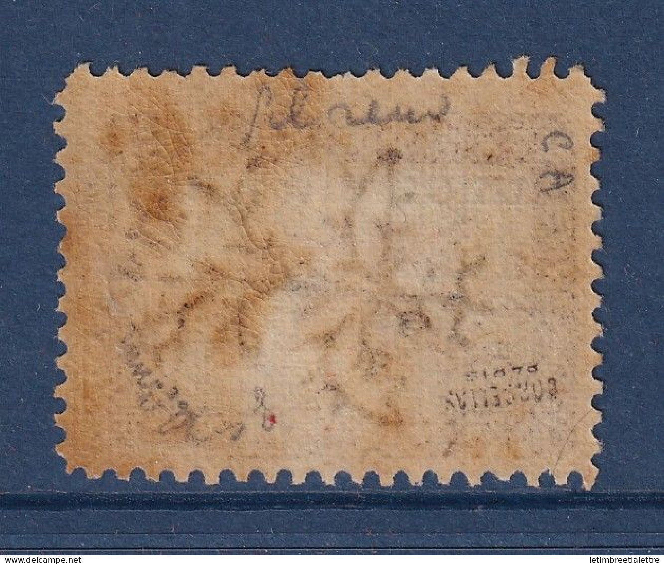Cameroun - YT n° 57 a * - Neuf avec charnière - Panthère - Surcharge renversée - Signé - Rousseur - 1916