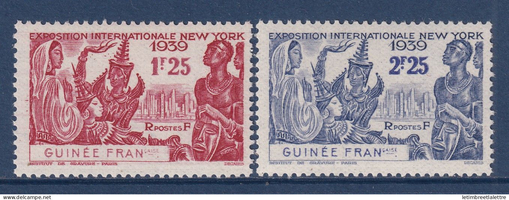 Guinée - YT n° 150 et 151 ** - Neuf sans charnière - Exposition de New York - 1939