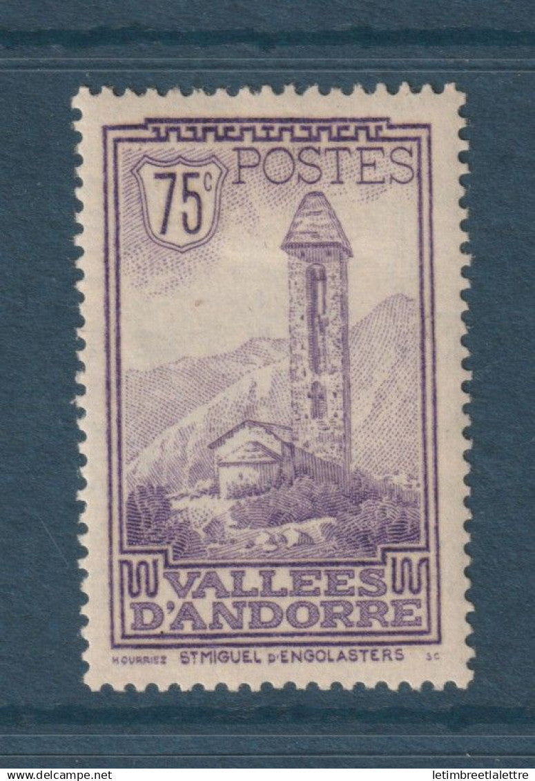 Andorre - YT n° 37 * - Neuf avec charnière - Église d’Engolasters - 1932 à 1933
