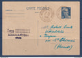 France - Entier postal - YT n° 719 B CP 1 - Circulé de Nézignan l'Evêque - Hérault - Muller - 1948