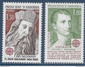 Andorre - YT n° 284 et 285 ** - Neuf sans charnière - Europa - Charlemagne et Napoléon III - 1980