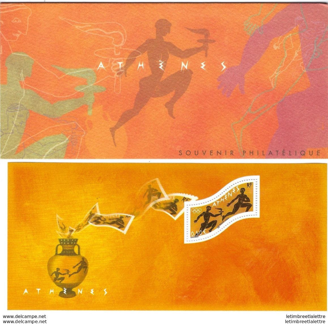 France - Bloc souvenir - YT n° 2 ** - Sous blister - Athènes - 2004